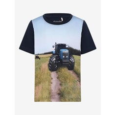 Minymo T-Shirt 80-110 Traktor Blå